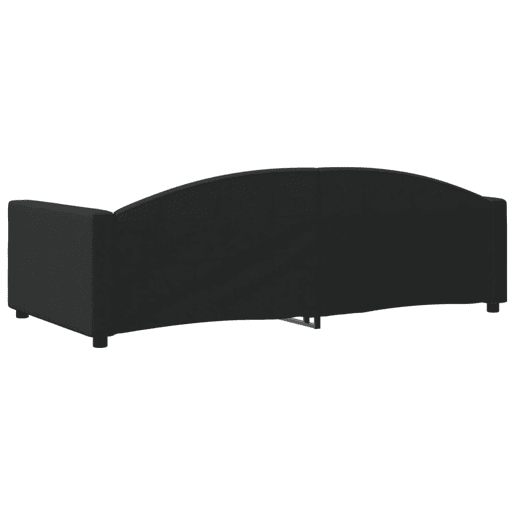 Sofá-cama, Sofá conversível 100x200 cm tecido preto