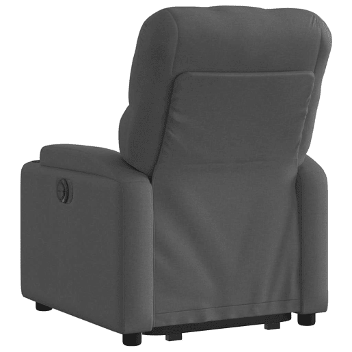 Poltrona reclinável - Poltrona relax elétrica tecido cinzento-escuro