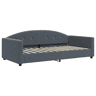 Sofá-cama, Sofá conversível 100x200 cm veludo cinzento-escuro