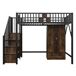 Cama alta para niños 255x95 Cama alta para niños 255x95 Negro