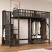 Cama alta para niños 255x95 Cama alta para niños 255x95 Negro