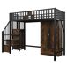 Cama alta para niños 255x95 Cama alta para niños 255x95 Negro