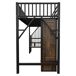 Cama alta para niños 255x95 Cama alta para niños 255x95 Negro