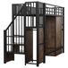 Cama alta para niños 255x95 Cama alta para niños 255x95 Negro