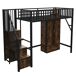 Cama alta para niños 255x95 Cama alta para niños 255x95 Negro