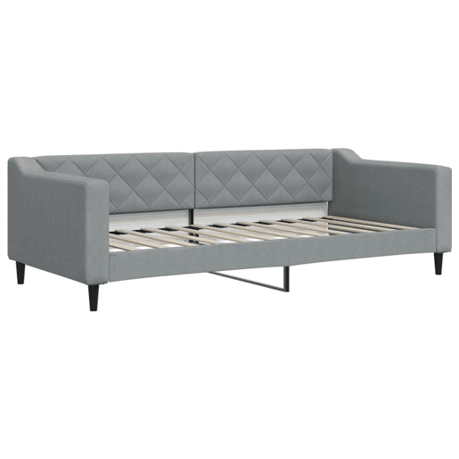 Sofá-cama, Sofá conversível 90x200 cm tecido cinzento-claro Sofá-cama, Sofá conversível 90x200 cm tecido cinzento-claro
