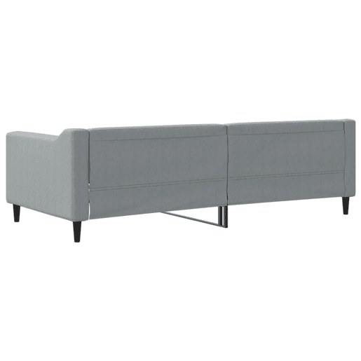 Sofá-cama, Sofá conversível 90x200 cm tecido cinzento-claro Sofá-cama, Sofá conversível 90x200 cm tecido cinzento-claro