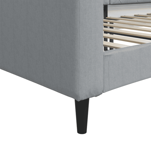 Sofá-cama, Sofá conversível 90x200 cm tecido cinzento-claro Sofá-cama, Sofá conversível 90x200 cm tecido cinzento-claro