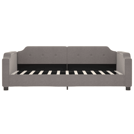 Sofá-cama, Sofá conversível 90x200 cm tecido cinzento-acastanhado Sofá-cama, Sofá conversível 90x200 cm tecido cinzento-acastanhado