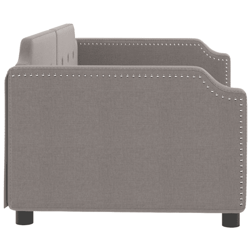Sofá-cama, Sofá conversível 90x200 cm tecido cinzento-acastanhado Sofá-cama, Sofá conversível 90x200 cm tecido cinzento-acastanhado