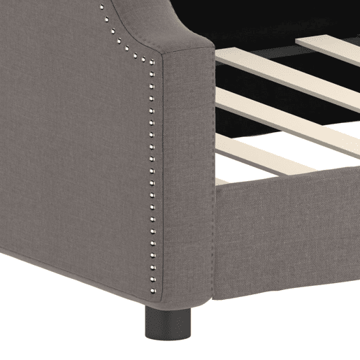 Sofá-cama, Sofá conversível 90x200 cm tecido cinzento-acastanhado Sofá-cama, Sofá conversível 90x200 cm tecido cinzento-acastanhado