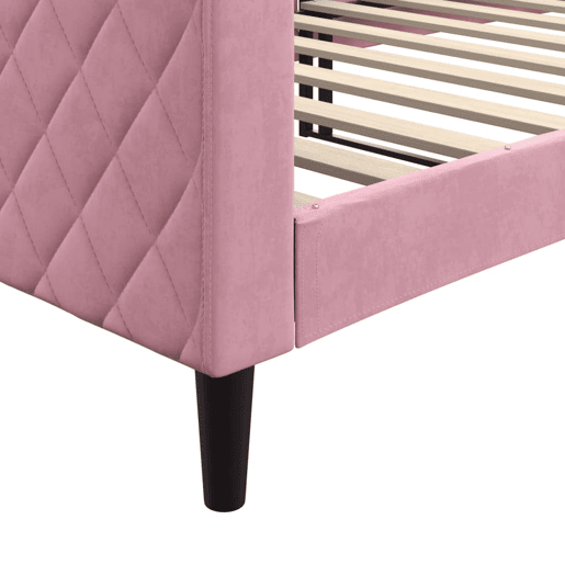 Sofá-cama, Sofá conversível 90x200 cm veludo rosa Sofá-cama, Sofá conversível 90x200 cm veludo rosa