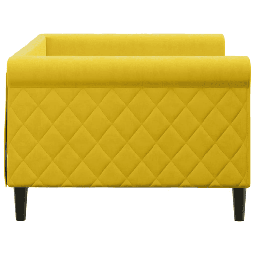 Sofá-cama, Sofá conversível 90x200 cm veludo amarelo Sofá-cama, Sofá conversível 90x200 cm veludo amarelo