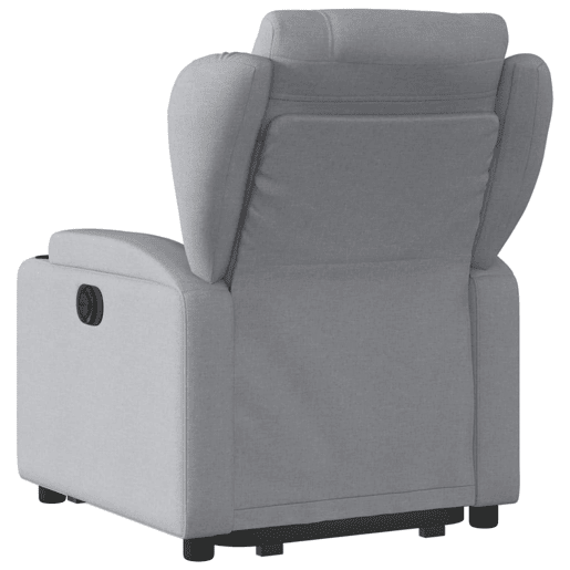 Poltrona reclinável - Poltrona relax elétrica tecido cinzento-claro