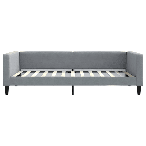 Sofá-cama, Sofá conversível 100x200 cm tecido cinzento-claro Sofá-cama, Sofá conversível 100x200 cm tecido cinzento-claro
