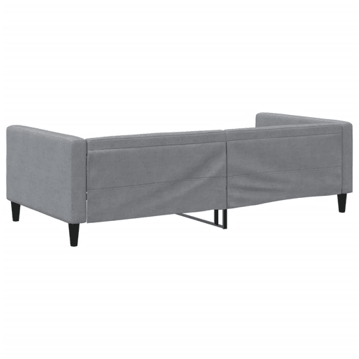 Sofá-cama, Sofá conversível 100x200 cm tecido cinzento-claro Sofá-cama, Sofá conversível 100x200 cm tecido cinzento-claro