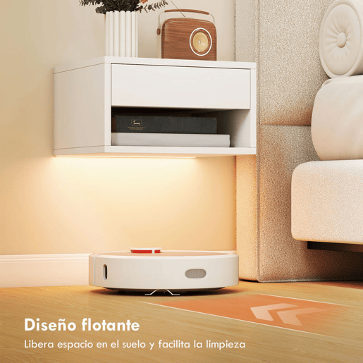 HOMCOM Conjunto de 2 Mesas de Cabeceira Flutuantes com Luzes LED RGB Controlo por APP Mesas de Cabeceira para Quarto com Gaveta Prateleira Aberta 37x32x21 cm Branco HOMCOM Conjunto de 2 Mesas de Cabeceira Flutuantes com Luzes LED RGB Controlo por APP Mesas de Cabeceira para Quarto com Gaveta Prateleira Aberta 37x32x21 cm Branco