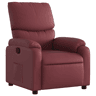 Poltrona reclinável - Poltrona relax couro artificial vermelho tinto