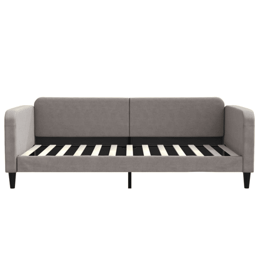 Sofá-cama, Sofá conversível 100x200 cm tecido cinzento-acastanhado Sofá-cama, Sofá conversível 100x200 cm tecido cinzento-acastanhado
