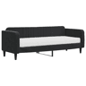 Sofá-cama, Sofá conversível com colchão 80x200 cm veludo preto