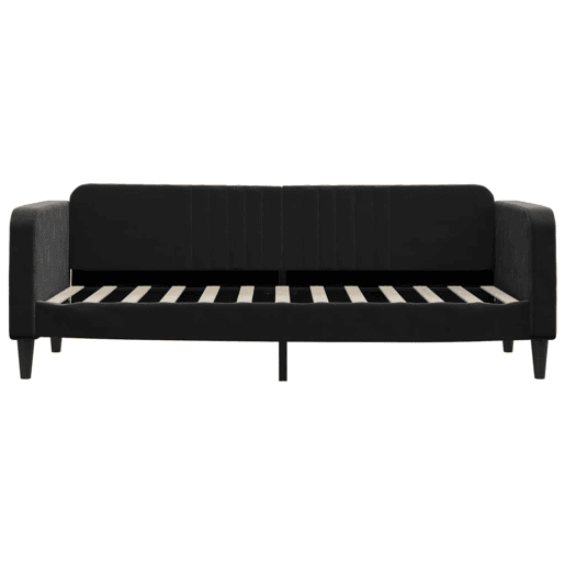 Sofá-cama, Sofá conversível com colchão 80x200 cm veludo preto