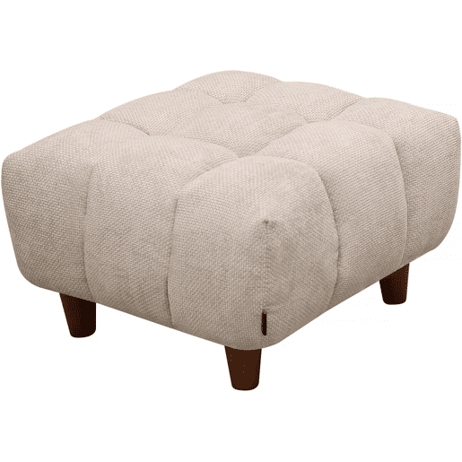 Otomano para sofá reto Matignon - 70 x 70 x 46 cm - Bege