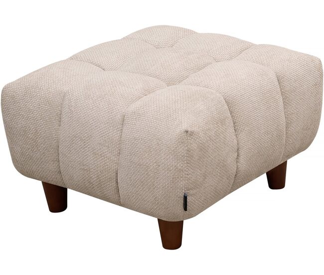 Pouf "matignon" para sofá recto - 70 x 70 x 46 cm - beige