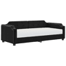 Sofá-cama, Sofá conversível com colchão 90x200 cm tecido preto