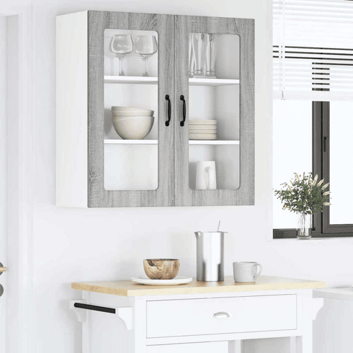 Armário de cozinha suspenso - armario de cocina colgante Cinza Sonoma 80 x 31 x 80 cm
