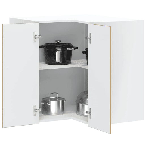 Armário suspenso de canto para cozinha - Cozinha modular derivados de madeira