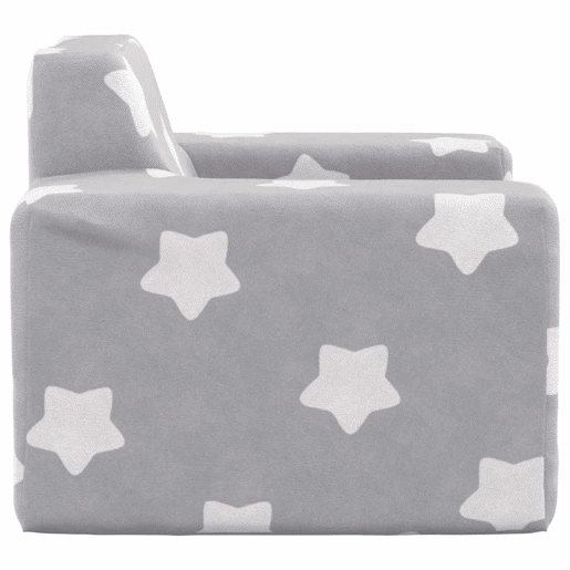 Sofá infantil, Sofá para criança de c estrelas pelúcia cinzento-claro Sofá infantil, Sofá para criança de c estrelas pelúcia cinzento-claro