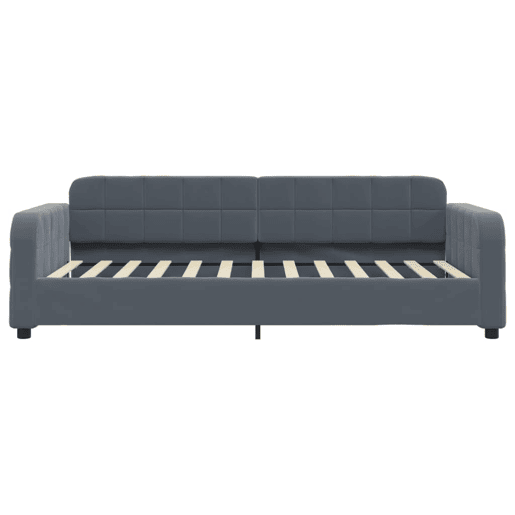 Sofá-cama, Sofá conversível 80x200 cm veludo cinzento-escuro Sofá-cama, Sofá conversível 80x200 cm veludo cinzento-escuro