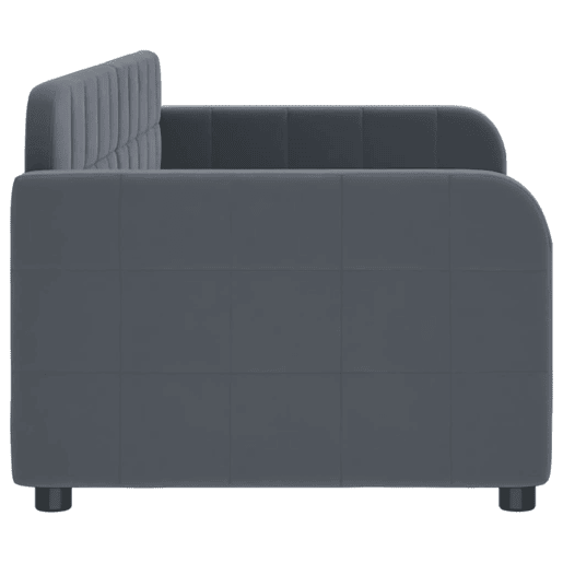 Sofá-cama, Sofá conversível 80x200 cm veludo cinzento-escuro Sofá-cama, Sofá conversível 80x200 cm veludo cinzento-escuro