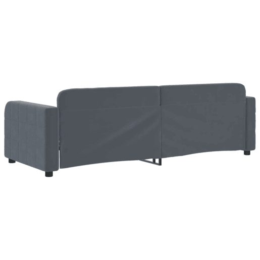 Sofá-cama, Sofá conversível 80x200 cm veludo cinzento-escuro Sofá-cama, Sofá conversível 80x200 cm veludo cinzento-escuro