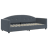 Sofá-cama, Sofá conversível 80x200 cm veludo cinzento-escuro