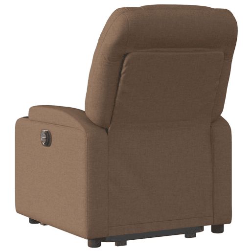 Poltrona reclinável - Poltrona relax elétrica tecido castanho