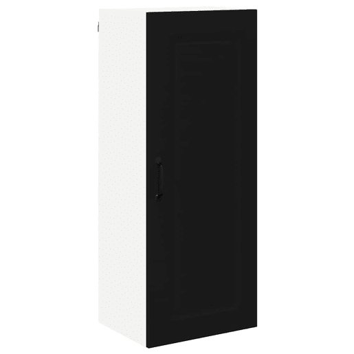 Armário de cozinha suspenso - armario de cocina colgante com porta Preto 40 x 31 x 100 cm