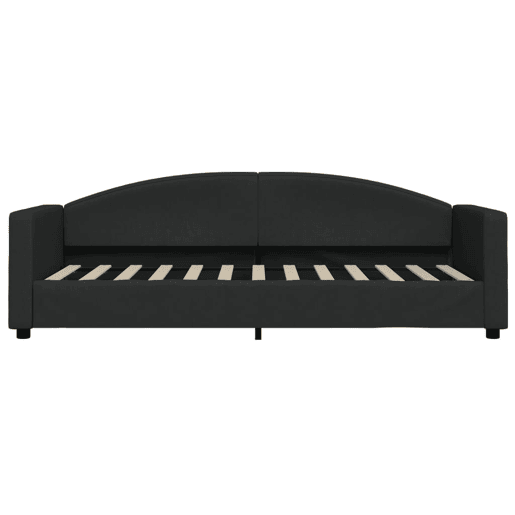 Sofá-cama, Sofá conversível com colchão 80x200 cm tecido preto