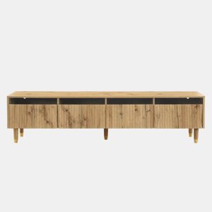 Móvel de TV 178 cm - Design minimalista, grande capacidade, 4 gavetas - Madeira