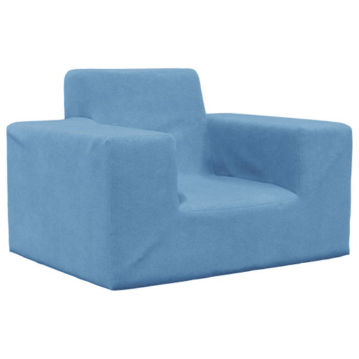 Sofá infantil, Sofá para criança pelúcia macia azul Sofá infantil, Sofá para criança pelúcia macia azul