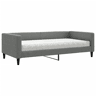 Sofá-cama, Sofá conversível com colchão 100x200 cm tecido cinzento-escuro