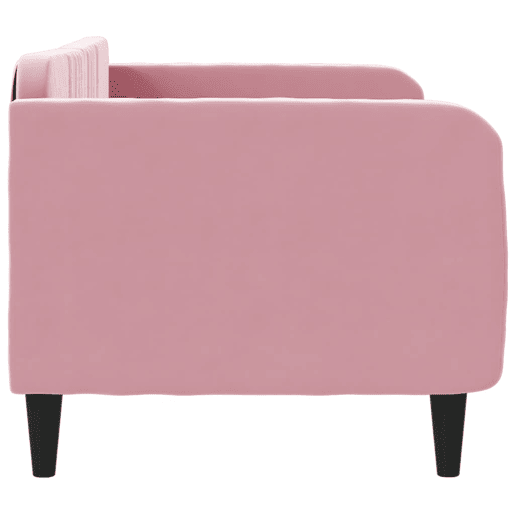 Sofá-cama, Sofá conversível 80x200 cm veludo rosa Sofá-cama, Sofá conversível 80x200 cm veludo rosa