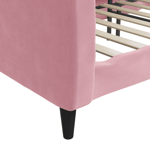 Sofá-cama, Sofá conversível 80x200 cm veludo rosa Sofá-cama, Sofá conversível 80x200 cm veludo rosa
