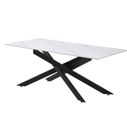 Mesa Sala de Jantar, Estrela (Estilo Mármore, Preto) Mesa Sala de Jantar, Estrela (Estilo Mármore, Preto)