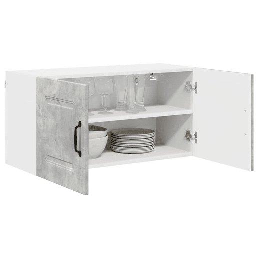 Armário de cozinha suspenso - armario de cocina colgante com porta Cinzento 80 x 31 x 40 cm