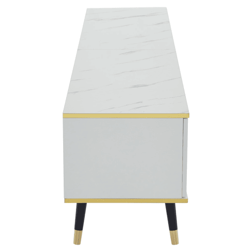 Móvel para TV 200x40x46 cm - Madeira, 2 portas, 1 gaveta, para TVs até 90 - Branco Móvel para TV 200x40x46 cm - Madeira, 2 portas, 1 gaveta, para TVs até 90 - Branco
