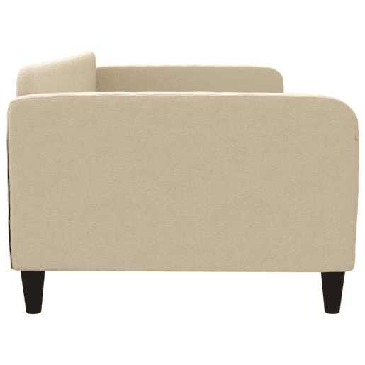 Sofá-cama, Sofá conversível 100x200 cm tecido cor creme
