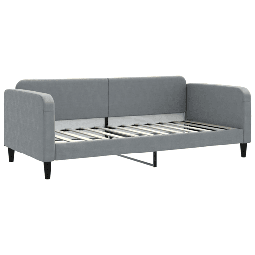 Sofá-cama, Sofá conversível 90x200 cm tecido cinzento-claro Sofá-cama, Sofá conversível 90x200 cm tecido cinzento-claro