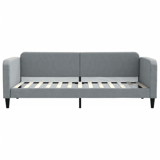 Sofá-cama, Sofá conversível 90x200 cm tecido cinzento-claro Sofá-cama, Sofá conversível 90x200 cm tecido cinzento-claro
