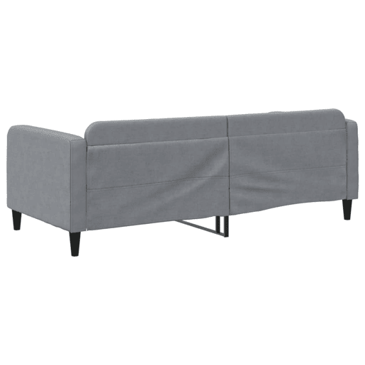 Sofá-cama, Sofá conversível 90x200 cm tecido cinzento-claro Sofá-cama, Sofá conversível 90x200 cm tecido cinzento-claro